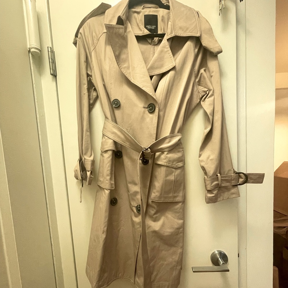 WORN ONCE VERA WANG TRENCH